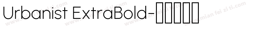Urbanist ExtraBold字体转换
